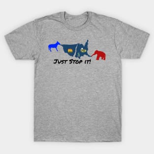 Just Stop It! With icons T-Shirt